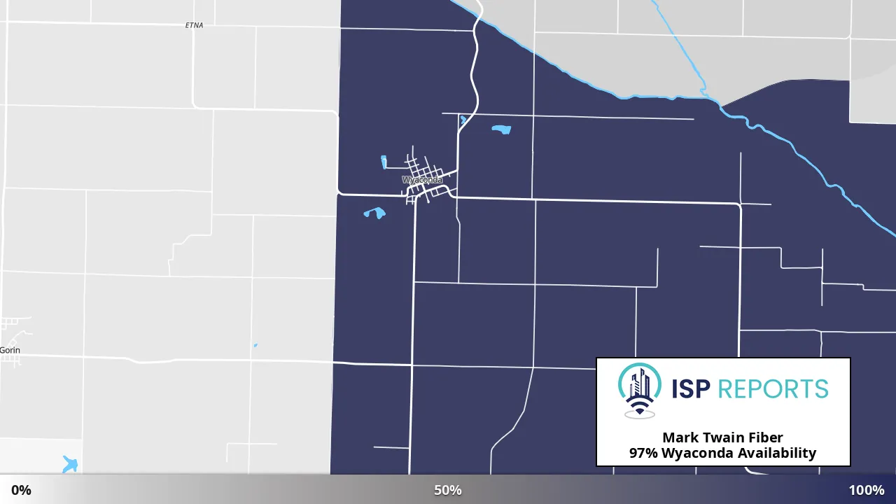 Wyaconda, MO map of internet availability