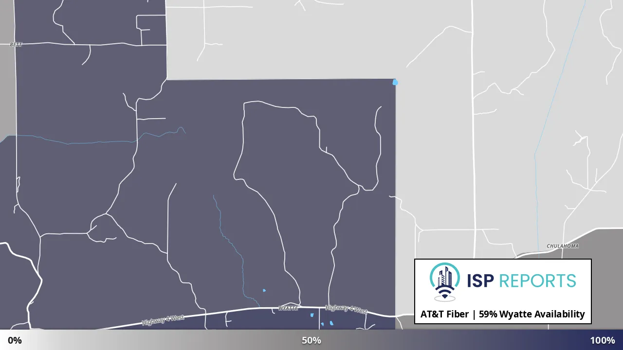 Wyatte, MS map of internet availability