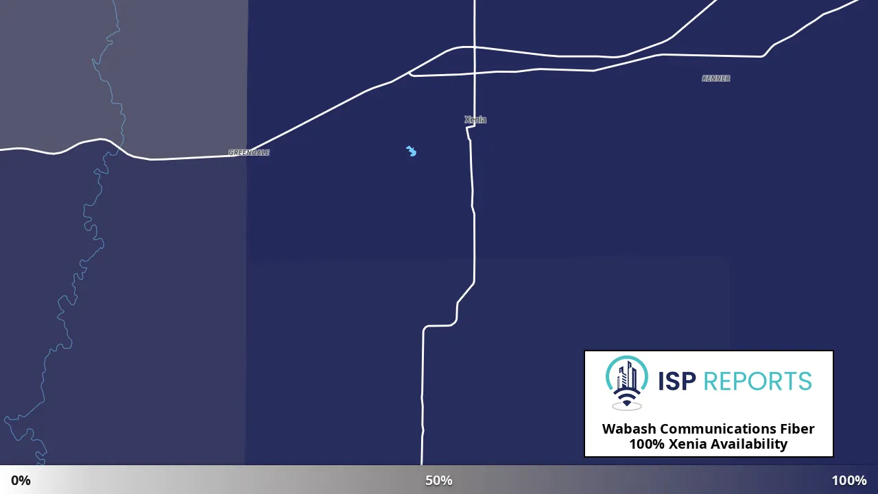 Xenia, IL map of internet availability