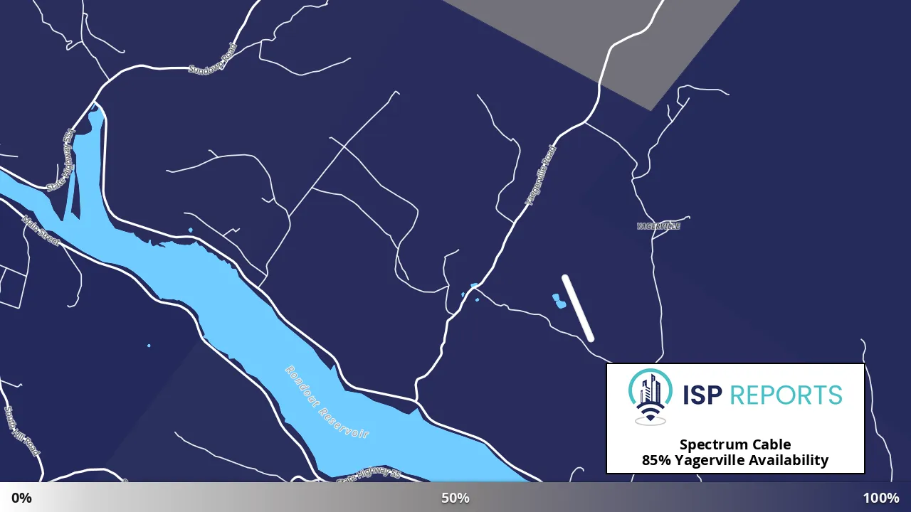 Yagerville, NY map of internet availability