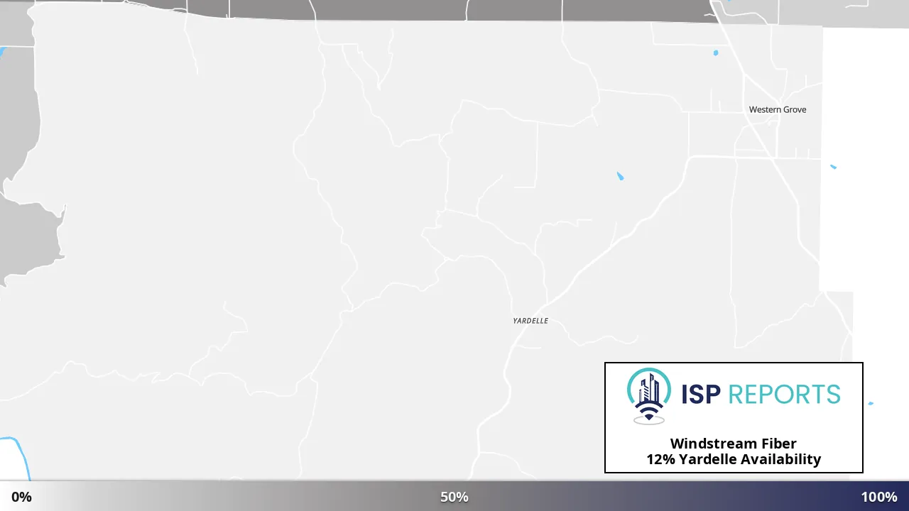 Yardelle, AR map of internet availability