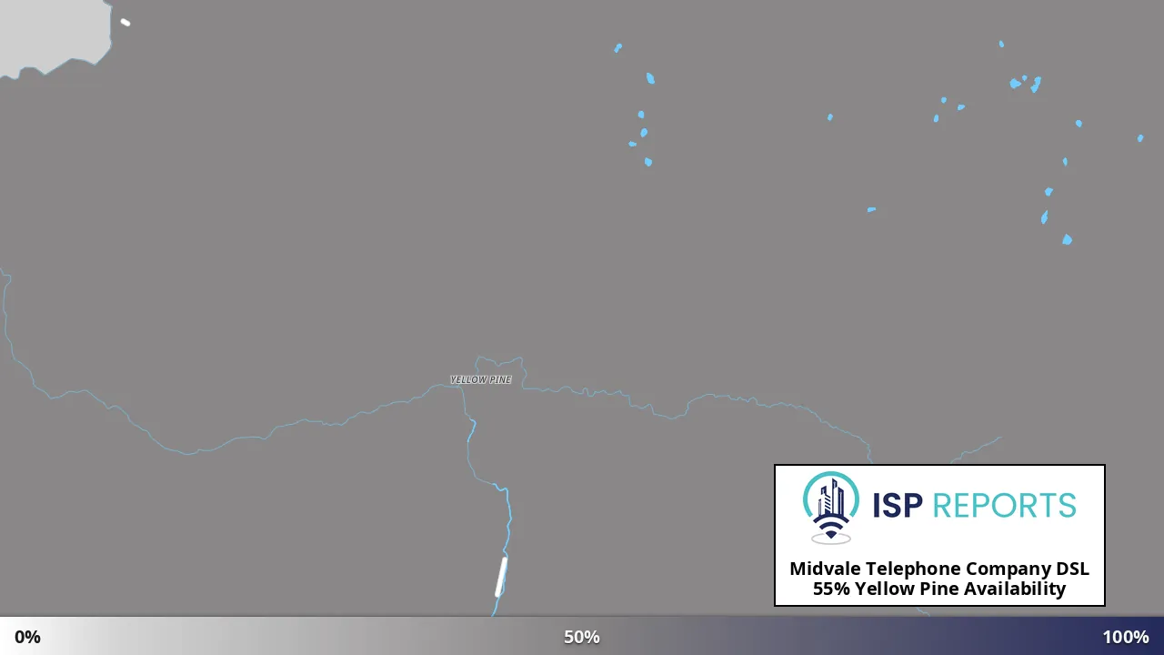 Yellow Pine, ID map of internet availability