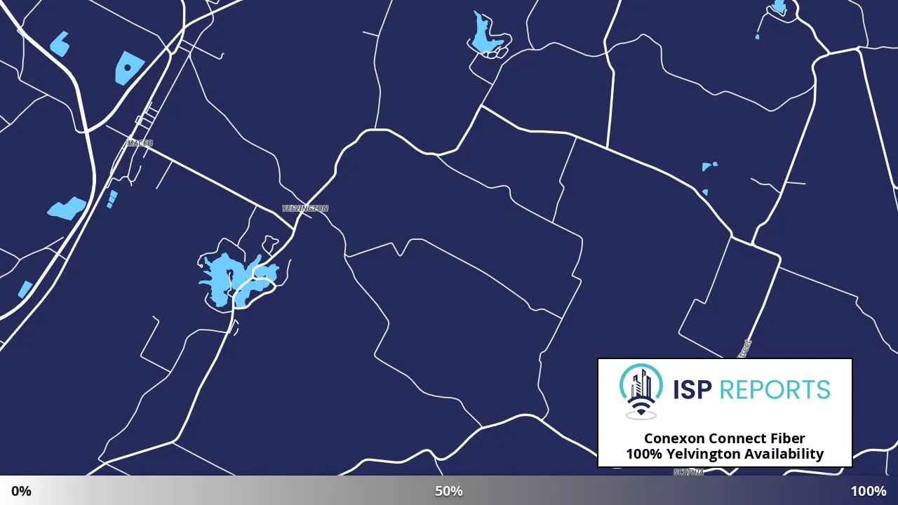 Yelvington, KY map of internet availability