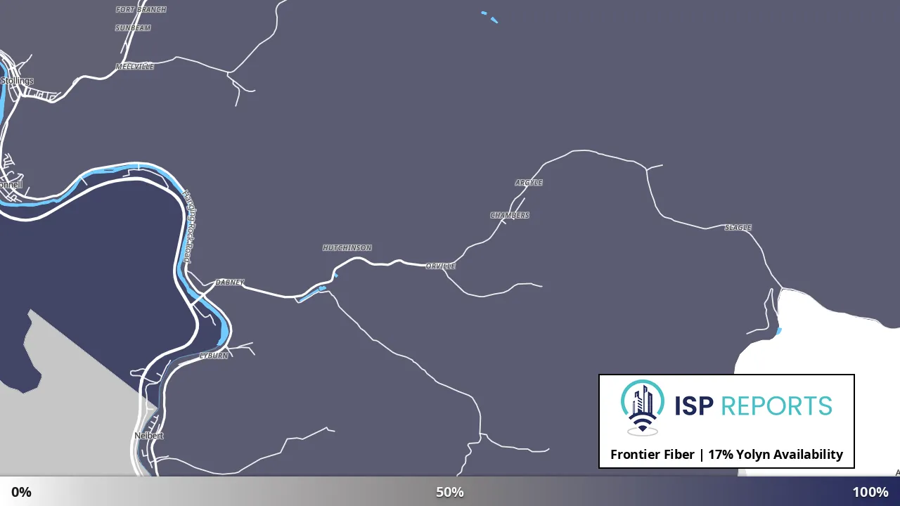 Yolyn, WV map of internet availability