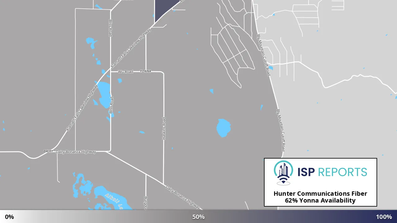 Yonna, OR map of internet availability