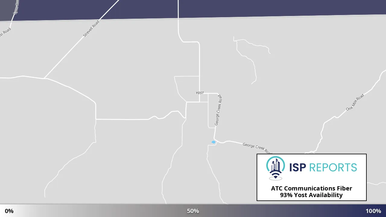 Yost, UT map of internet availability