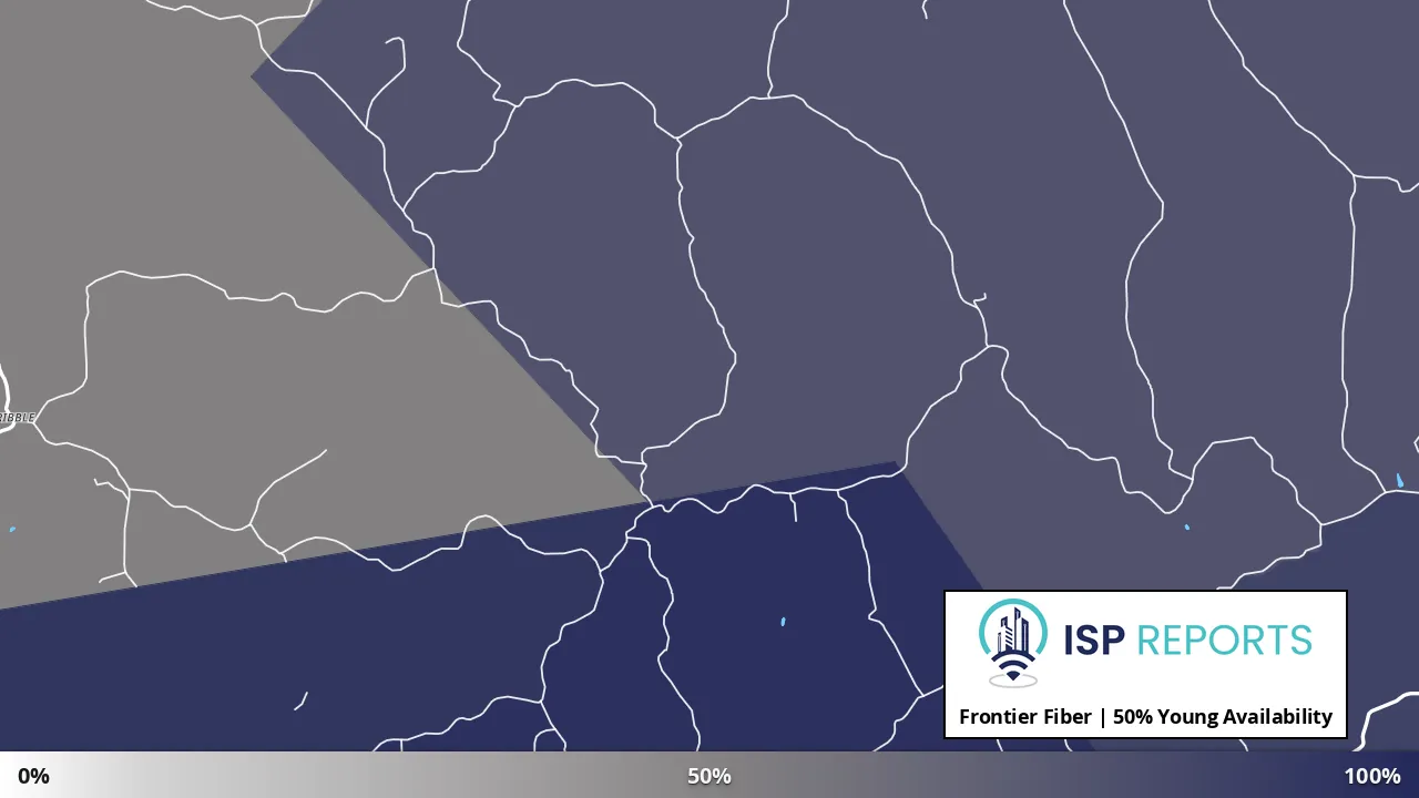Young, WV map of internet availability