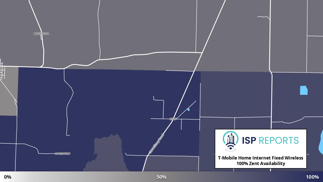 Zent, AR map of internet availability