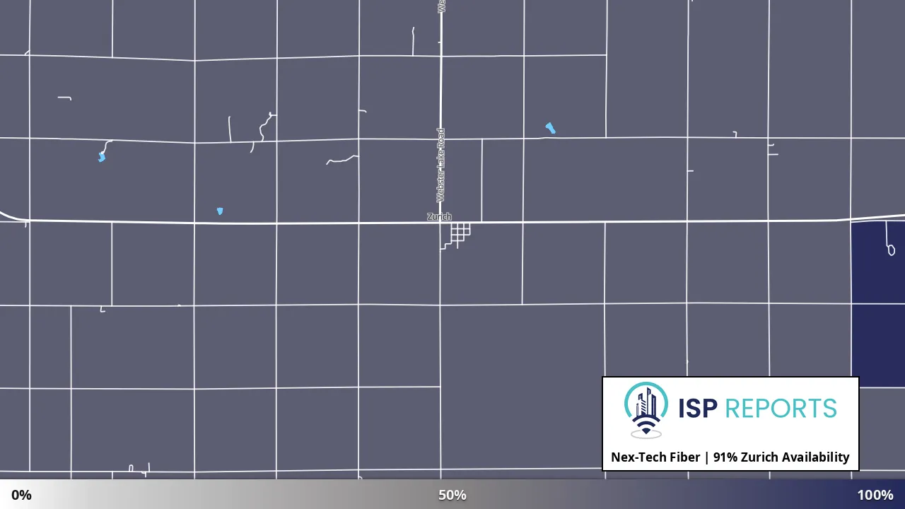 Zurich, KS map of internet availability